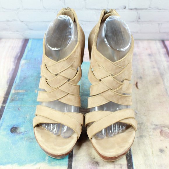 Stuart Weitzman Pump Open Toe Zip Heels Size 10 M - Picture 4 of 8